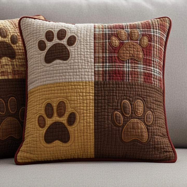 Housse de coussin — Adorables petites pattes