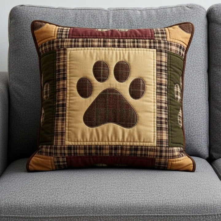 Housse de coussin — Pattes d’amour en automne