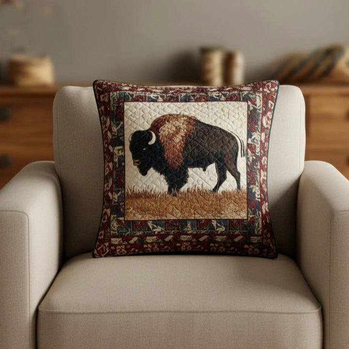 Housse de coussin — Bisons des plaines
