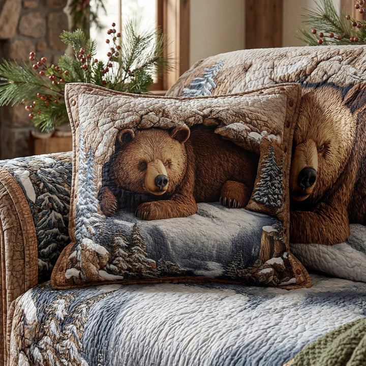 Housse de coussin — Le chalet douillet des ours