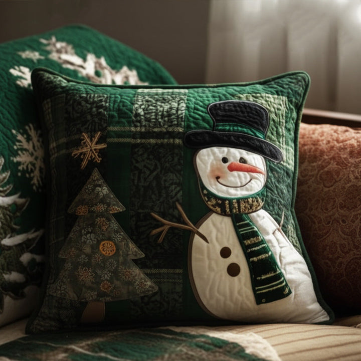 Housse de coussin — Fête au cœur des sapins