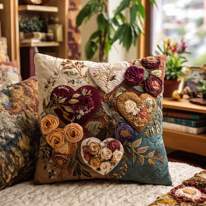 Housse de coussin — Jardin des cœurs