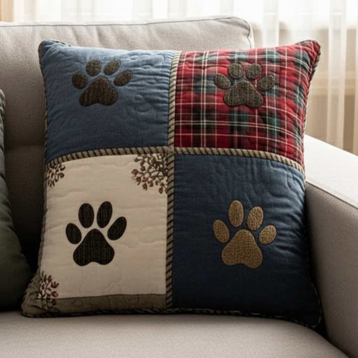 Housse de coussin — Pattes joyeuses