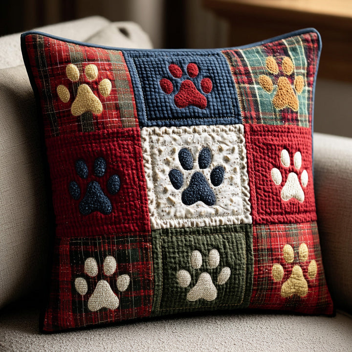 Housse de coussin — La fête des petites pattes