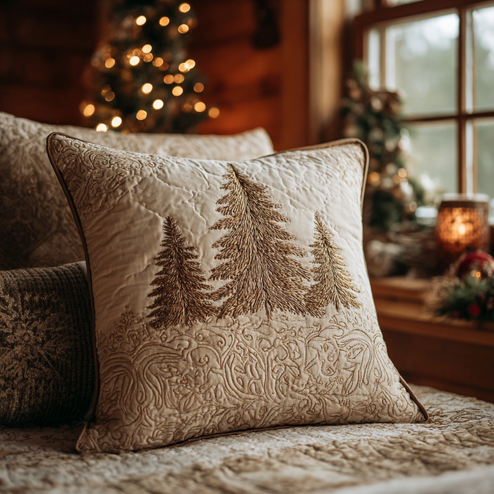 Housse de coussin — Forêt paisible