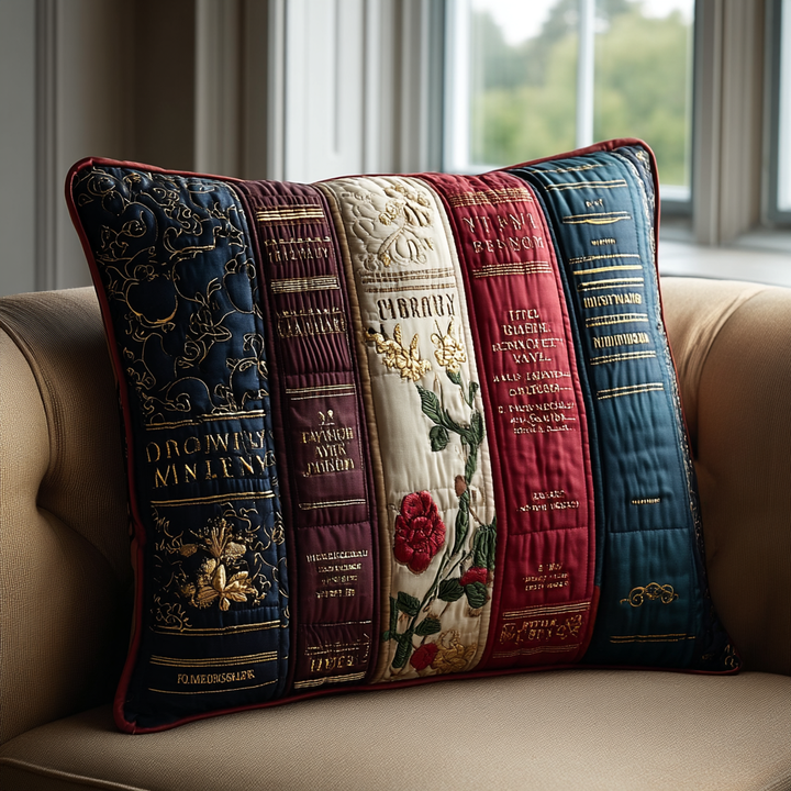 Housse de coussin — Le refuge des lecteurs