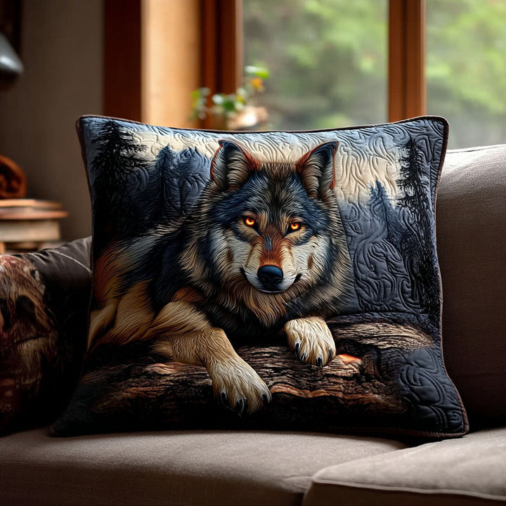 Housse de coussin — Le loup des ombres