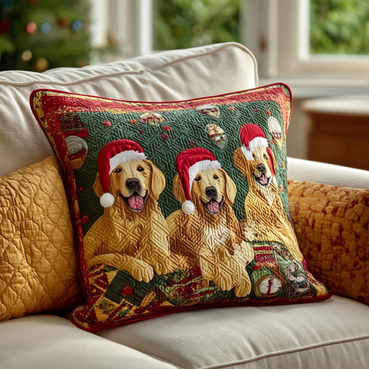 Housse de coussin — Chien en fête