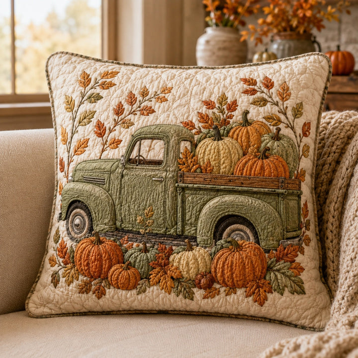 Housse de coussin — Le camion des lutins