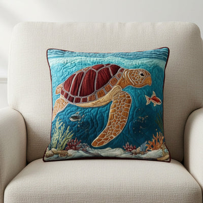 Housse de coussin — Harmonie des tortues